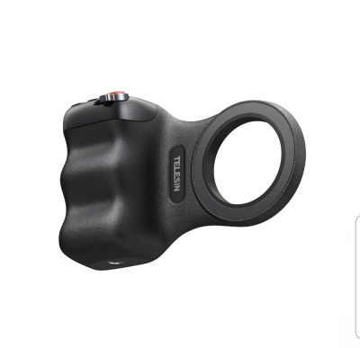 Grip magnetic inteligent, Telesin Fun Shot P1-MP-10, gen2, control zoom, telecomanda bluetooth, compatibil iPhone Air, 16, 15, 14, 13, 12, negru foto