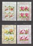 ROMANIA 2025 MAGNOLII - flori Minicoli cu 3 timbre si o vinieta LP.2505 MNH**, Nestampilat