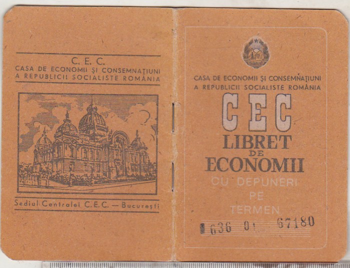 bnk div CEC - Libret de economii - 1988
