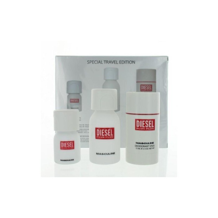 Set cadou Diesel Plus Plus pentru bărbați EDT 75 ml + stick 75 gr + EDT 30 ml