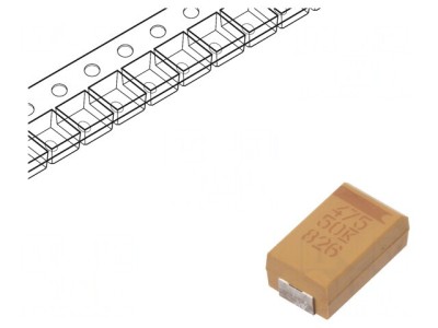 Condensator Tantal Low ESR 4.7uF 50V SMD foto