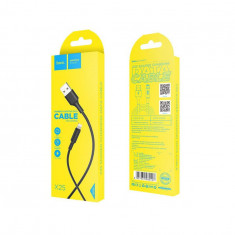 Hoco Soarer X25 Cablu de date USB 2.0 la Lightning pentru Apple iPhone-Lungime 1 Metru-Culoare Negru