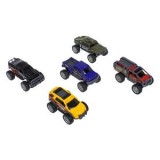 Set 5 masini off road cu roti mari, multicolore, plastic, CMCLASS