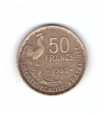 Moneda Franta 50 francs/franci 1952, stare buna, curata