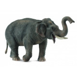 Figurina Elefant asiatic XL Collecta, 15 x 8.5 cm