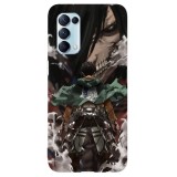 Husa compatibila cu Oppo A31 model Eren Atack on titan, Silicon, TPU, Viceversa, Transparent, Carcasa