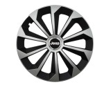 Cumpara ieftin Set 4 capace roti Fame Gri-Negru cu inel R16, pentru gama auto Jeep, Autohelix MSA
