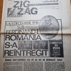 Ziarul Zig-Zag 26 noiembrie - 2 decembrie 1990-deosebiri intre fascism/comunism