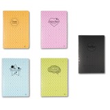 Caiet Design Dots, A4, 60 file, h&acirc;rtie 80gr./mp, copertă carton 300gsm, dictando