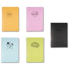 Caiet Design Dots, A4, 60 file, h&acirc;rtie 80gr./mp, copertă carton 300gsm, dictando