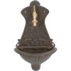 Chiuveta de gradina, model mini, aluminiu, maro, 25x11.5x41.5 cm, Strend Pro
