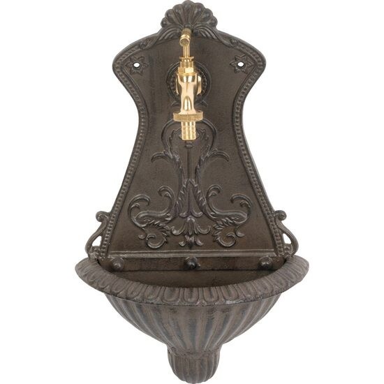 Chiuveta de gradina, model mini, aluminiu, maro, 25x11.5x41.5 cm, Strend Pro