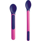 MAM Feeding Spoons &amp; Cover linguriță 6m+ Violet 2 buc