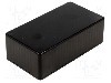Carcasa ABS, 65mmx120mmx36mm, IP54, HAMMOND - 1591CBK