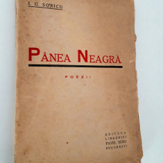 Carte veche I U Soricu Painea neagra Versuri