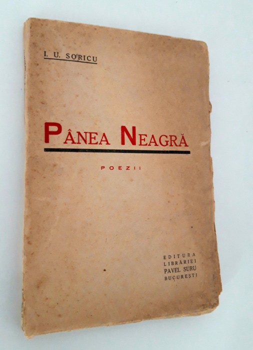 Carte veche I U Soricu Painea neagra Versuri