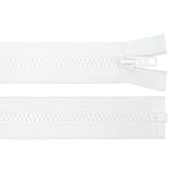 Fermoar plastic detasabil Crisalida, lungime 30 cm, Alb