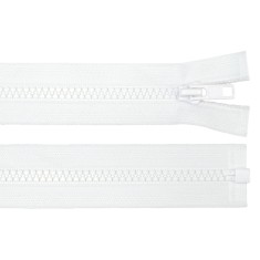 Fermoar plastic detasabil Crisalida, lungime 30 cm, Alb