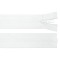 Fermoar plastic detasabil Crisalida, lungime 30 cm, Alb