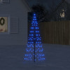 VidaXL Lumină brad de Crăciun pe catarg 200 LED-uri albastru 180 cm