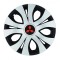 Set 4 Capace Roti Top Gri-Negru R15, Compatibil Cu Mitsubishi