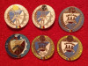 Lot 6 insigne fotbal - "80 de ani de fotbal muncitoresc la ARAD" 1909/1989