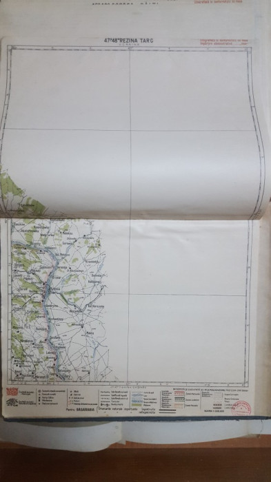 Harta Rezina Targ, Lalova, Glingeni, Mateuți, 1929
