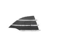 Grila bara fata Ford Kuga, 01.2013-, Dreapta, 32X127-4 insertie crom