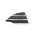 Grila bara fata Ford Kuga, 01.2013-, Dreapta, 32X127-4 insertie crom