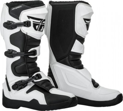 Cizme Piele Moto Fly Maverik Racing Negru / Alb Marimea 7 FLY 364-67507 foto