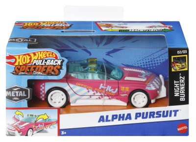 HOT WHEELS MASINUTA METALICA CU SISTEM PULL BACK ALPHA PURSUIT SCARA 1:43 SuperHeroes ToysZone foto