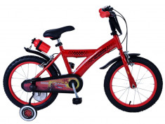 Biciclete baieti Disney Cars, 16 inch, culoare rosu, frana de mana fata si spate PB Cod:21740-DR foto