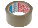 Bandă adezivă maro 66m x 50mm x 46um pentru ambalare, Tesa
