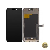Display cu Touchscreen ZY pentru Apple iPhone 15 Pro cu Rama Versiune LCD In-Cell IC Movable Negru