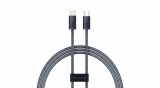 Baseus Cablu USB tip C - Lightning pentru iPhone, 1m, Power Delivery, 20W, gri (CALD000016)