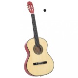 VidaXL Chitară clasică pentru &icirc;ncepători, 4/4 39&quot;, lemn de tei
