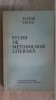 Studii de metodologie literara- Tudor Vianu