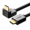 Cablu Video UGREEN Angled, HDMI - HDMI, 4K, 1m, Negru