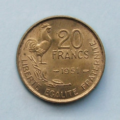 FRANTA - 20 Francs 1951 foto