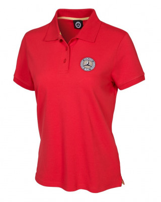 Tricou Polo Dama Oe Mercedes-Benz Swarovski Rosu / Auriu Marime XS B66041602 foto