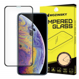 Folie de Sticla 5D APPLE iPhone X \ XS (Negru) Full Glue &amp; Case Friendly Wozinsky