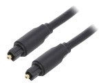 Cablu Toslink 1,5m cu mufe aurite negre