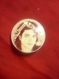 Insigna Michael Jackson ,metal , d=3cm