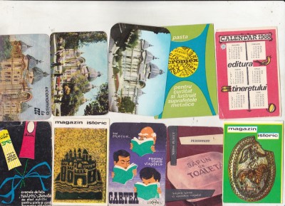 bnk cld Calendare de buzunar - Romania - lot 10 calendare 1965-1969 foto