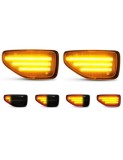Set 2 Semnalizari Aripa LED dinamice cu sticla fumurie pentru Dacia Duster 2, Logan 2, Sandero 2
