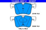 ATE 13.0460-3857.2 set placute frana,frana disc