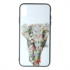 Carcasa Husa Samsung Galaxy A10 Glass Model Elephant + Folie sticla securizata Samsung Galaxy A10 Tempered Glass - Viceversa foto