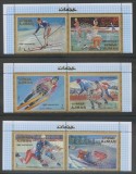 Ajman 1971 - Rotary, supratipar pe Jocurile Olimpice Sapporo, serie dantelata neuzata