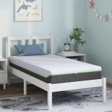 vidaXL Saltea Alb și gri 80 x 160 cm Arcuri din buzunar