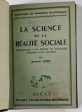 LA SCIENCE DE LA REALITE SOCIALE-DEMETRE GUSTI 1941